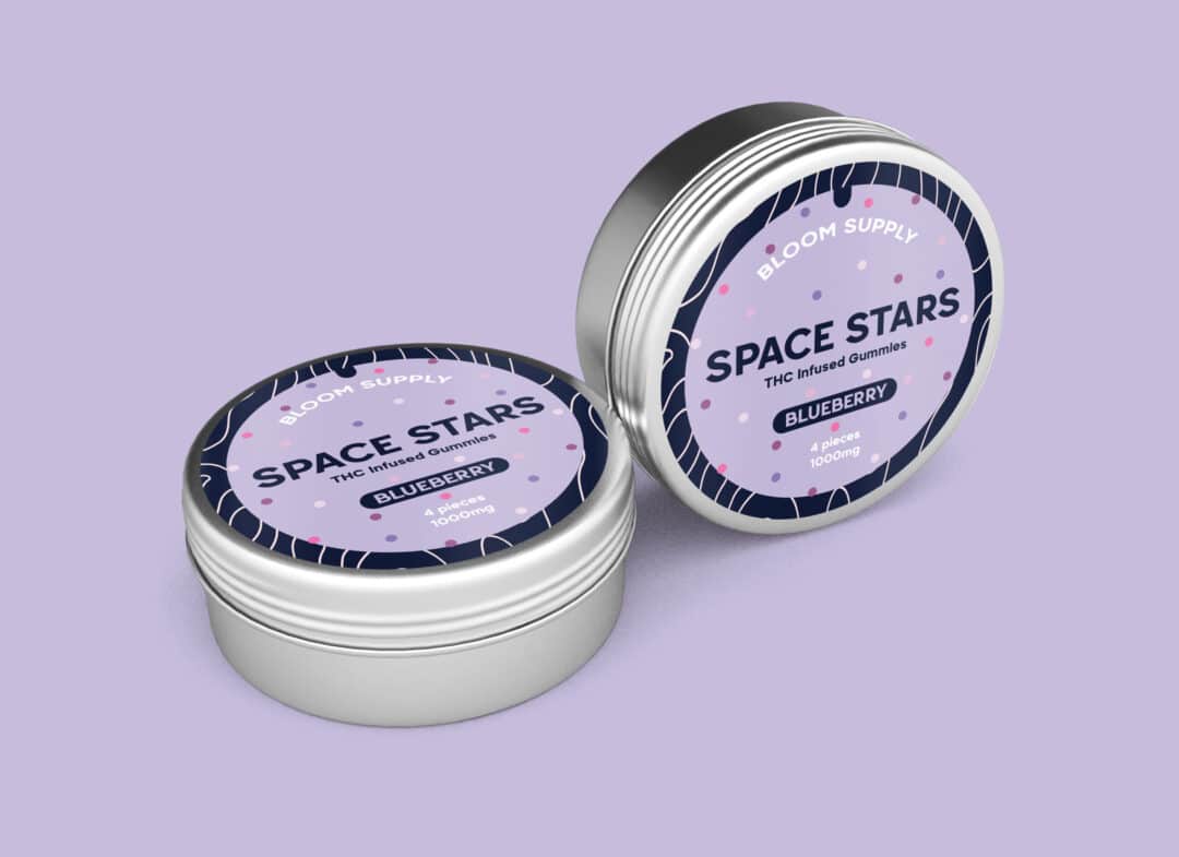 42 Space Stars - Blueberry THC Infused Gummies (1000mg)