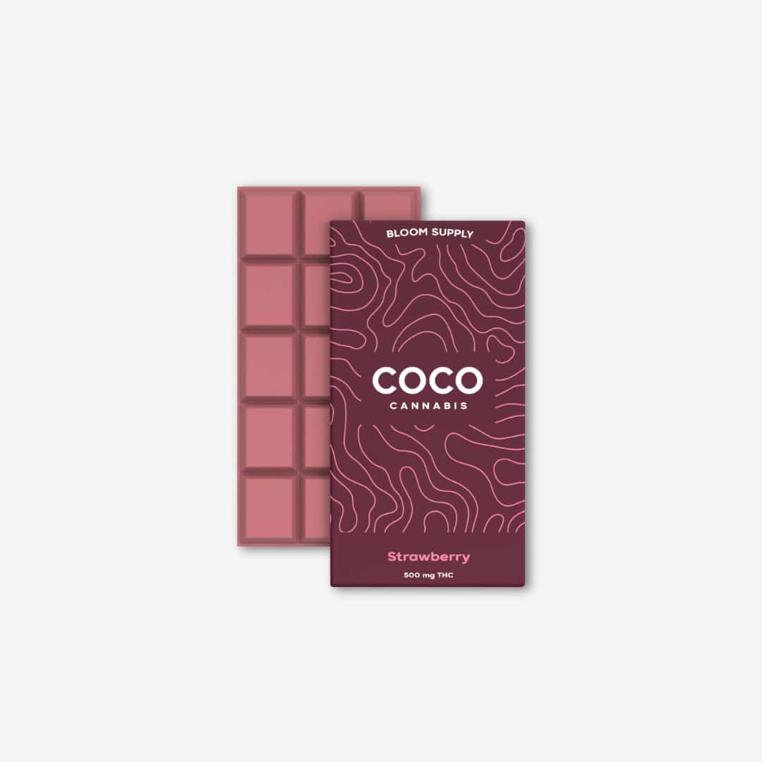 Untitled design (42) THC - Strawberry Chocolate Bar