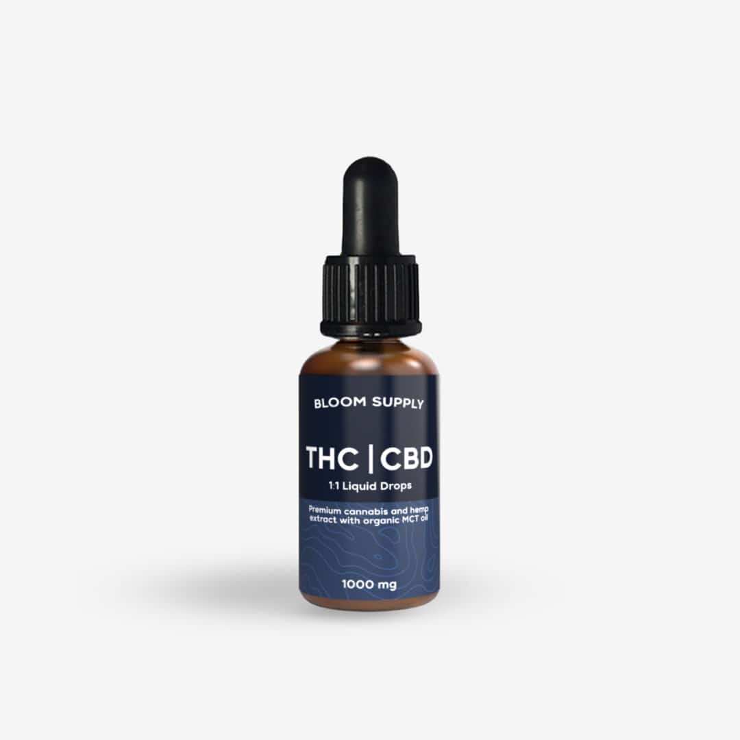 thc-cbd-dropper-mockup Full Spectrum THC | CBD - 1:1 Tincture Oil
